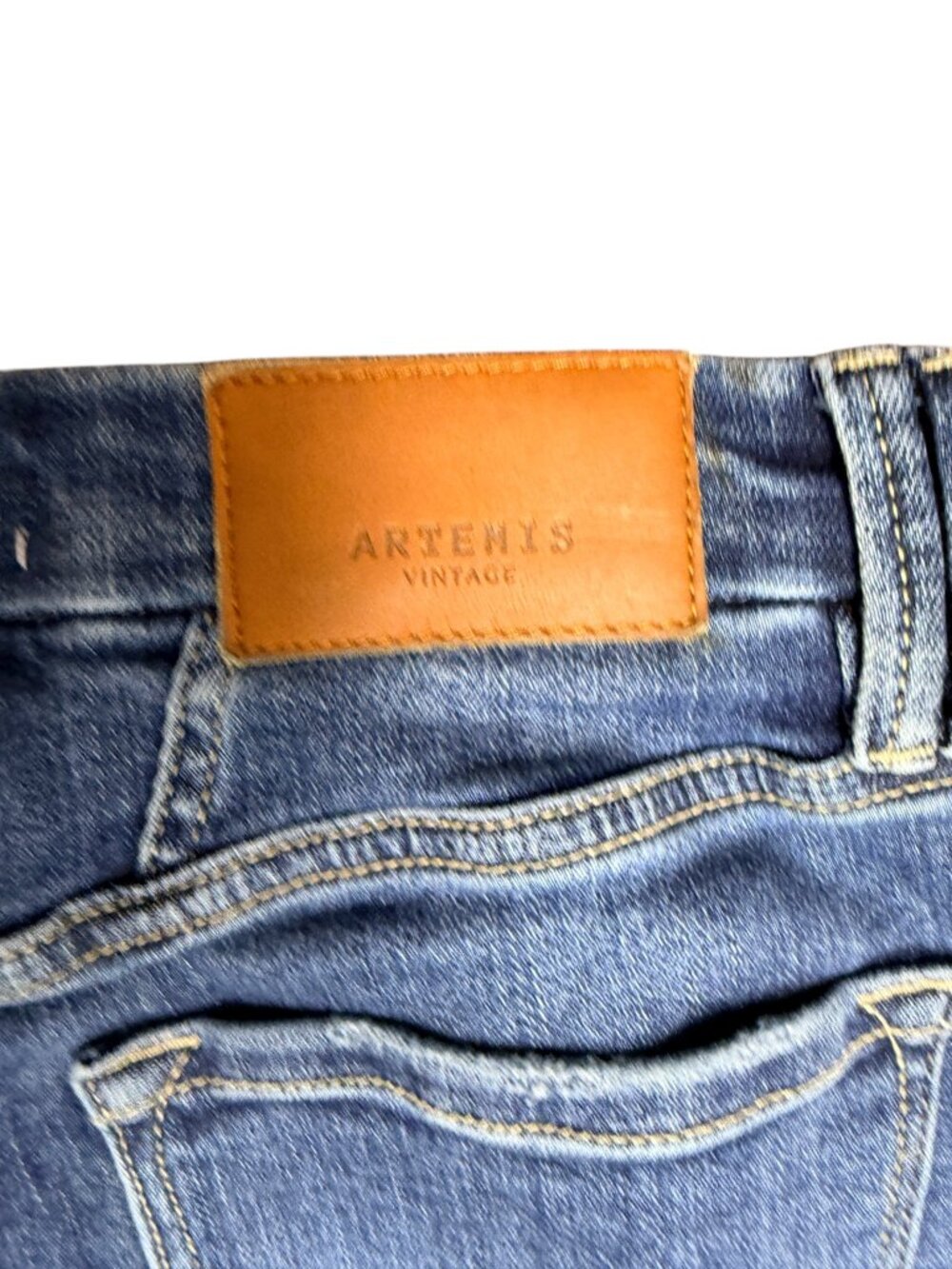 ARTEMIS VINTAGE Women's EUC Button-Fly High Rise Wide Leg Jeans | Size 5/26 - Picture 10 of 14